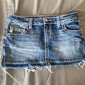 Jean mini  skirt